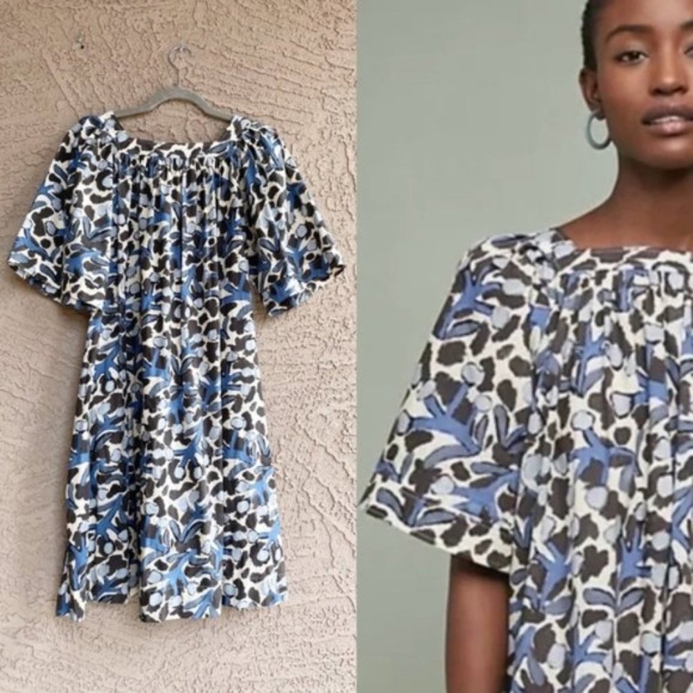 WHIT Mira Printed Babydoll Dress